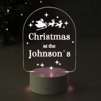 Personalised Christmas LED Colour Changing Light