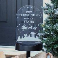 Personalised Christmas Scene Outdoor Solar LED Light