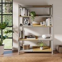 Halsey Tall Shelving Unit, Oak Effect