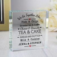 Personalised We Go Together Like Crystal Token