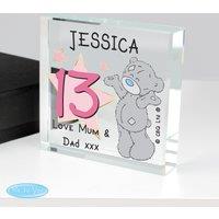 Personalised Me To You Sparkle and Shine Birthday Crystal Token