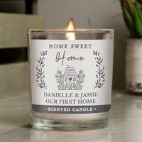 Personalised Home Jar Candle White