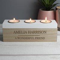 Personalised Classic Triple Tealight Box