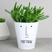 Personalised Mr Face Plant Pot