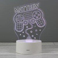 Personalised Name Gaming Colour Changing Night LED Light