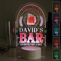 Personalised Welcome Colour Changing Night LED Light