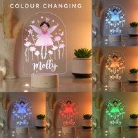 Personalised Fairy Colour Changing Night LED Light