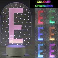 Personalised Initial Colour Changing Night LED Light