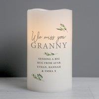 Personalised Botanical LED Candle