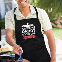 Personalised This is What an Awesome Looks Like Apron Black