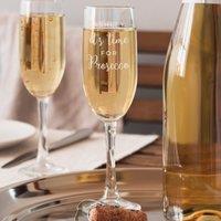 Personalised Its Time for Prosecco Flute