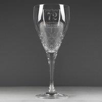 Personalised Birthday Cut Crystal Wine Glass