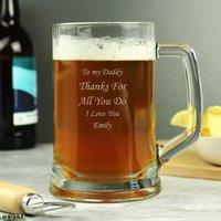 Personalised Engraved Stern Pint Tankard