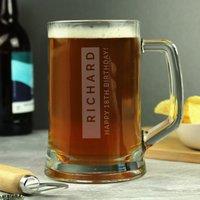 Personalised Classic Stern Pint Tankard