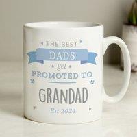 Personalised Promoted to Mug Blue