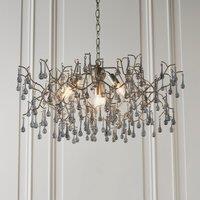 Vogue Wisteria 4 Light Chandelier Silver