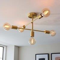 Vogue Ryker 5 Light Semi Flush Ceiling Light