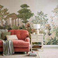 Cranberry and Laine Landscape Green Garden Mural Green