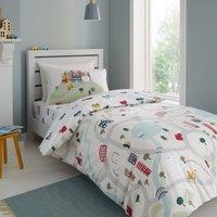 Bianca Transport Cotton Duvet Cover & Pillowcase Set White