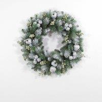 24" Glittery Pomegranate Christmas Wreath