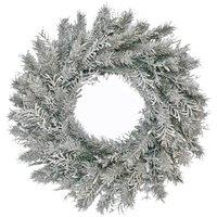 24" Snowy Stonington Fir Christmas Wreath