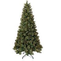 6.5ft Shimmery Golden Bristle Pine Pre-lit Christmas Tree