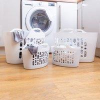 Wham 8/50L Set of 4 Plastic Flexi Laundry Baskets