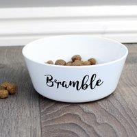 Personalised Plastic Cat Bowl