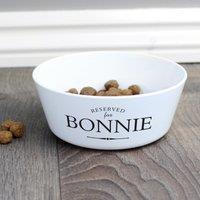 Personalised 'Reserved For' Plastic Cat Bowl