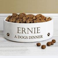 Personalised Paws Ceramic Pet Bowl