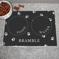 Personalised Pet Bowl Mat