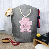 Personalised Paw Print Storage Bag