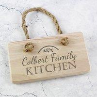 Personalised Kitchen Wooden Sign