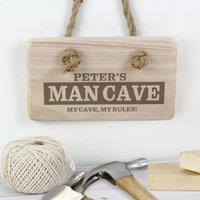 Personalised Man Cave Wooden Sign