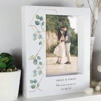 Personalised Botanical Portrait Box Photo Frame