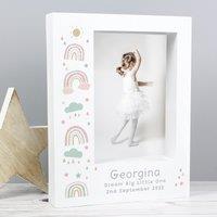 Personalised Rainbow Portrait Box Photo Frame