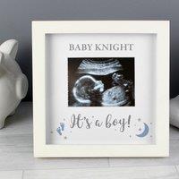 Personalised Its A Boy Baby Scan Frame