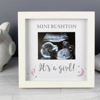 Personalised Its A Girl Baby Scan Frame