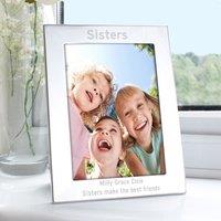 Personalised Silver Bold Style Portrait Photo Frame