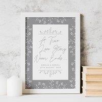 Personalised True Love Story A4 Framed Print