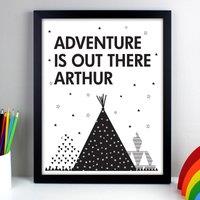 Personalised Adventure Is Out There Framed Print