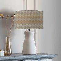 Albury Table Lamp with Mesa Shade Mesa Sand Beige