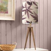 Aratus Tripod Table Lamp with Silverwood Shade Silverwood Violet Purple