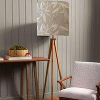 Aratus Tripod Floor Lamp with Silverwood Shade