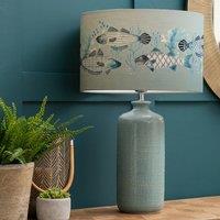 Inopia Table Lamp with Barbeau Shade Seafoam (Blue)