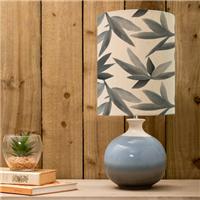 Neso Table Lamp with Silverwood Shade