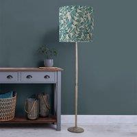 Solensis Floor Lamp with Rowan Shade Rowan Aqua Blue