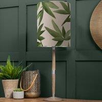 Solensis Large Table Lamp with Silverwood Shade