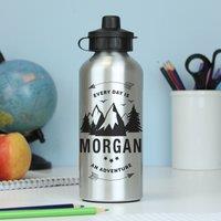 Personalised Adventure Silver Drinks Bottle