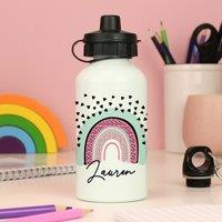 Personalised Rainbow Metal Drinks Bottle